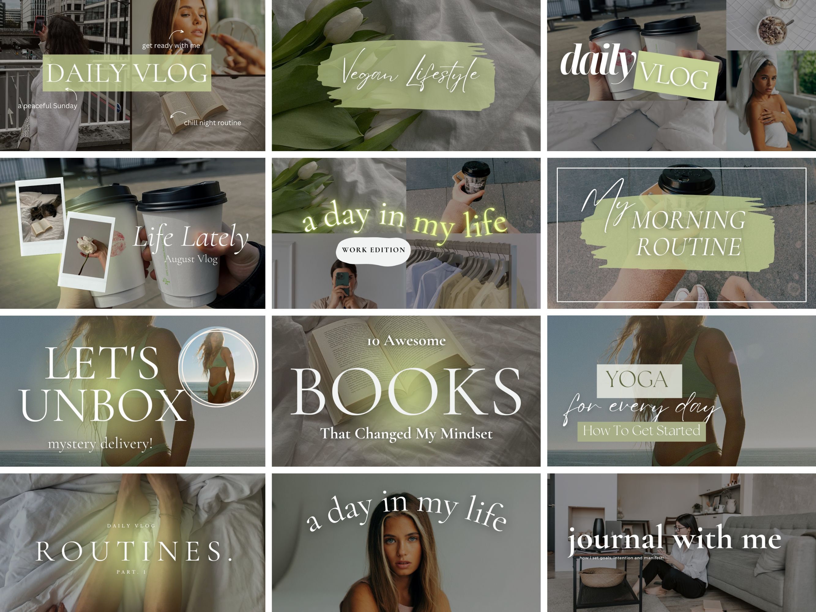 Thumbnails Canva Template Brand Kit Banner Pink Thumbnails Canva Template Brand Kit Banner Pink