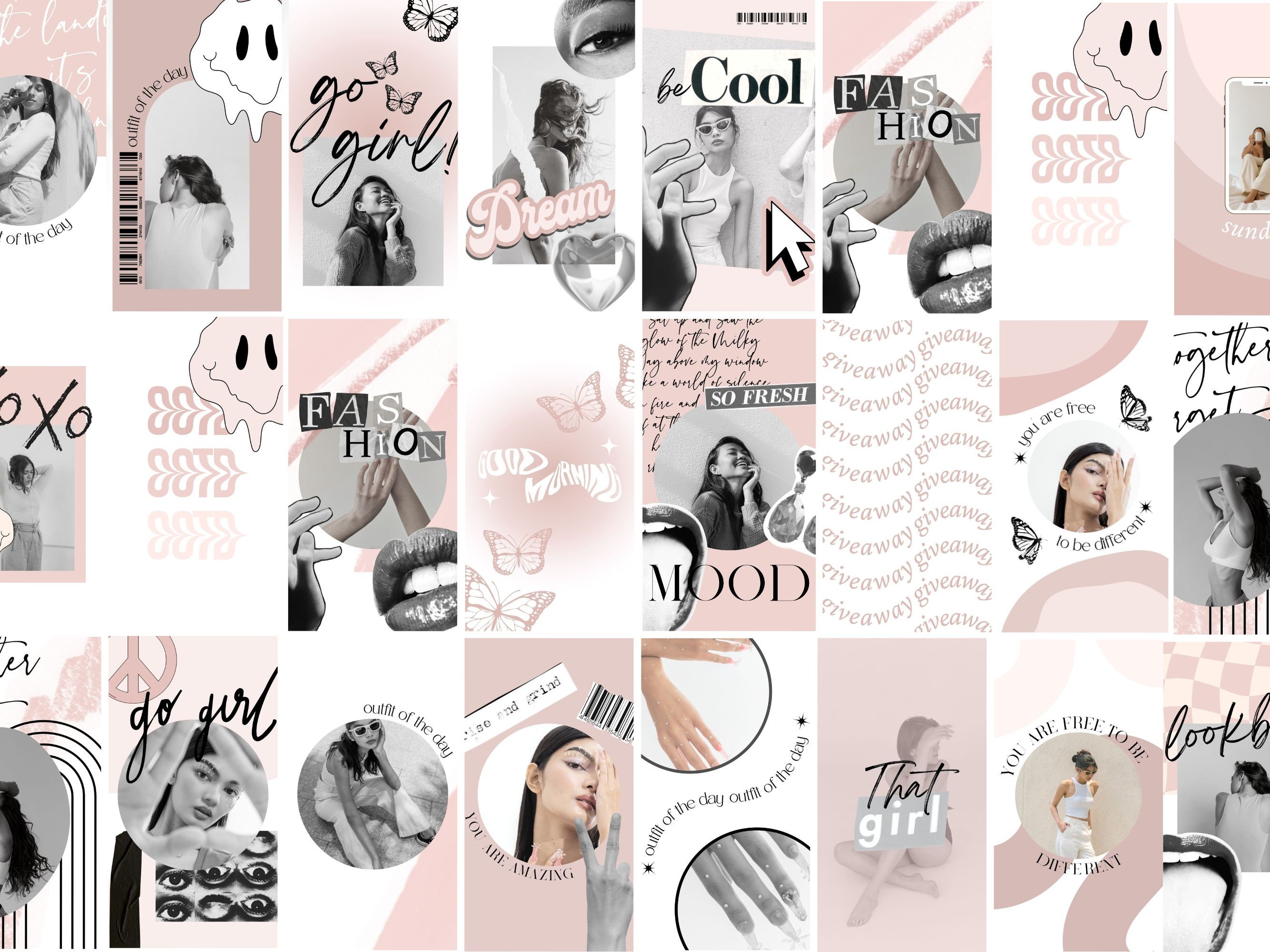 Instagram Reel and Story Templates Pastel Collage IG Reel Cover