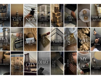 Aesthetic Instagram Reel Covers, Canva Templates (PDF)