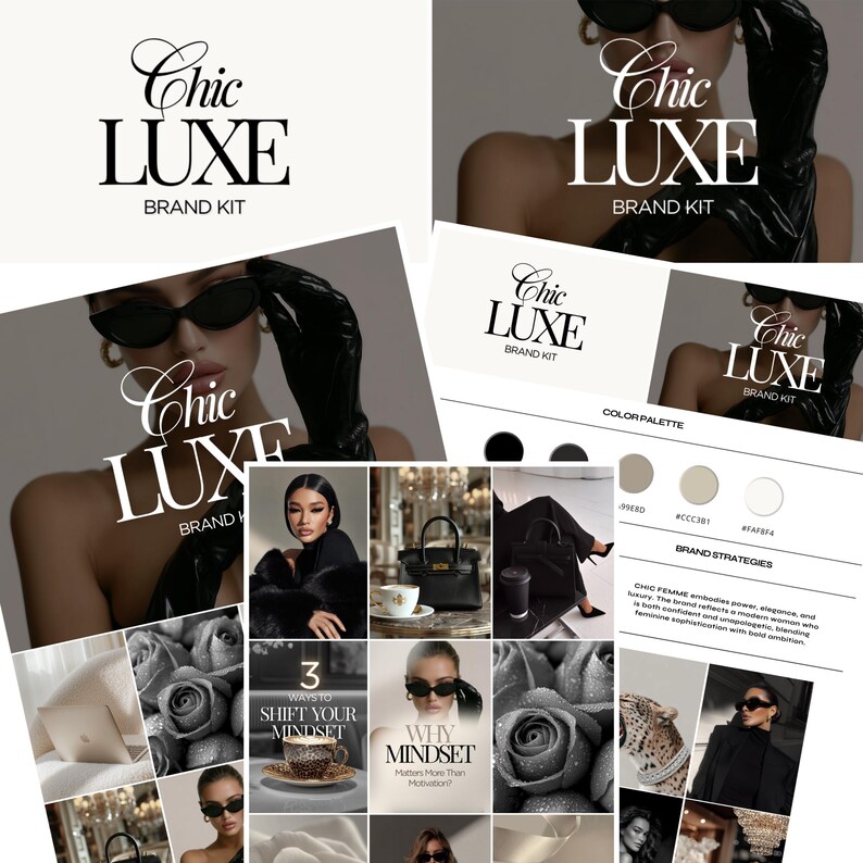 Luxury Elegant Brand Kit – Canva Instagram Templates, IG & Luxury Stock ...