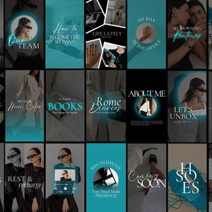 Instagram Reel And Story Templates | Dark IG Reel Cover Template | Modern IG Reels Covers | Trendy Lifestyle And Fashion Reels Template