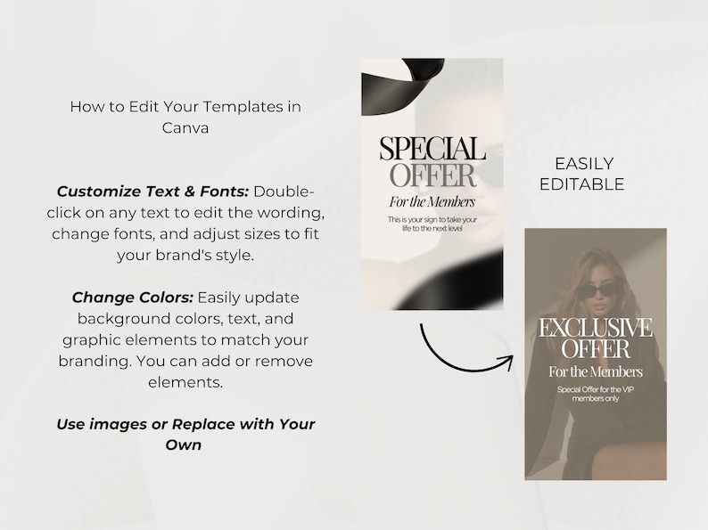 Luxury Elegant Brand Kit – Canva Instagram Templates, IG & Luxury Stock ...