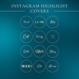 Instagram Highlight Covers | Instagram Highlights | Minimal Instagram Highlight | Instagram Templates | Branding | Canva Templates