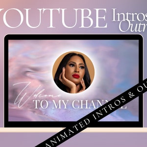 Youtube Intro | Youtube Outro | Youtube Branding Package | Youtube Brand Kit | Youtube Templates | Luxury | Canva Templates