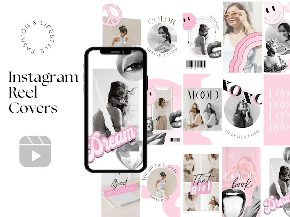 Instagram Reel and Story Templates Pink Pastel Collage IG Reel Cover  Template Modern Reels Covers Trendy Reels Template -  Canada