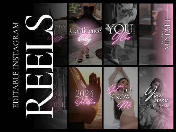 Instagram Reels | Instagram Video Templates | Instagram reels for coach | Reels Template | Mindset Coach | Canva Template Faceless | Reels