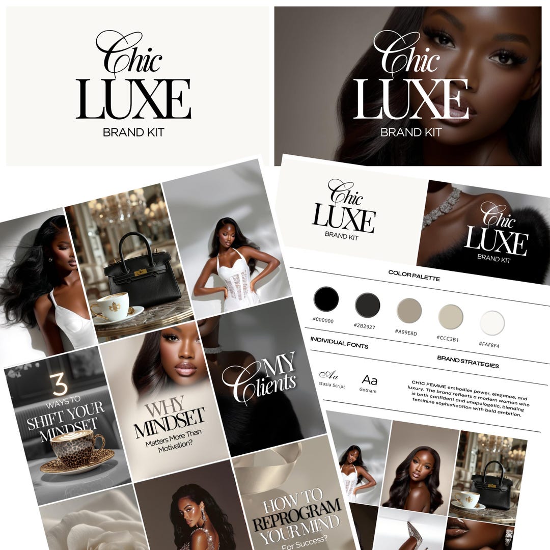 Luxury Elegant Brand Kit – Canva Instagram Templates, IG & AI Images ...