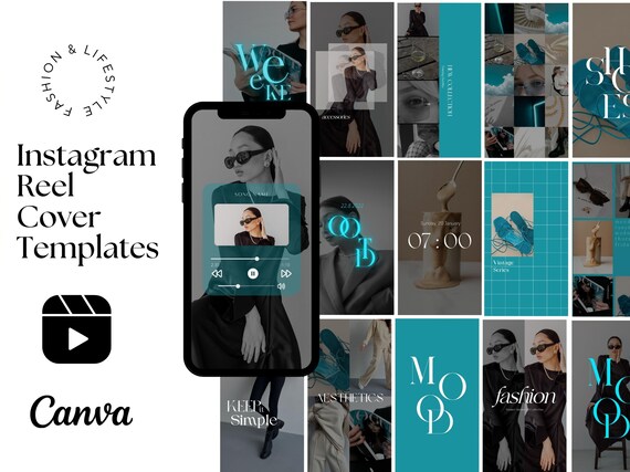 Instagram Reel and Story Templates Dark IG Reel Cover Template