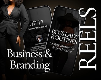 Instagram Rollen | Faceless Walzen | Ästhetische Instagram Rollen | Instagram Walzen für Coach | Walzen Vorlage | Business Coach | Canva Vorlage