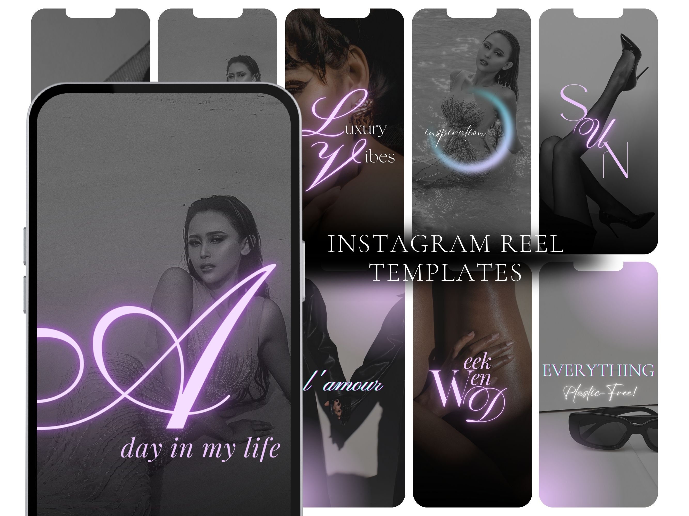 Instagram Reel Vorlagen | Anpassbare Instagram Vorlage | Moderne IG Reels Covers | Trendy Lifestyle und Fashion Reels Vorlage