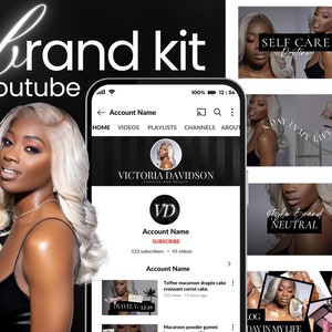 Youtube Branding Kit | Minimal Youtube Banner | Youtube Thumbnail | Youtube Intro | Youtube Template