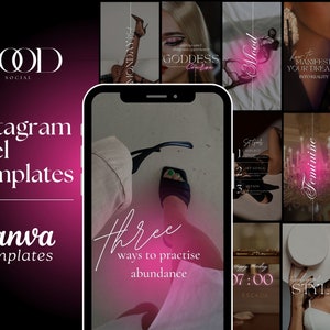 Instagram Reel Cover | Instagram Reels | Instagram Post | Pink Instagram | Youtube Branding | Luxury Brand | Reel Covers | Reel Templates