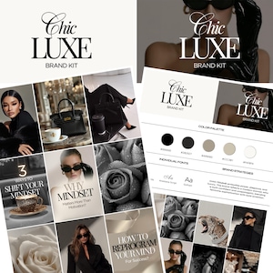 Lyxigt elegant varumärkeskit – Canva Instagram-mallar, IG och lyxiga stockbilder för Instagram, premiummallar för sociala medier