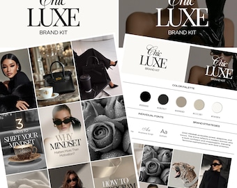 Lyxigt elegant varumärkeskit – Canva Instagram-mallar, IG och lyxiga stockbilder för Instagram, premiummallar för sociala medier