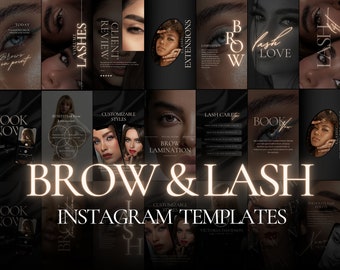 Brow Lamination Instagram template |Lash extension | Eyebrow Artist Instagram Post | Lash Lift Instagram Template | Lash Lamination Template