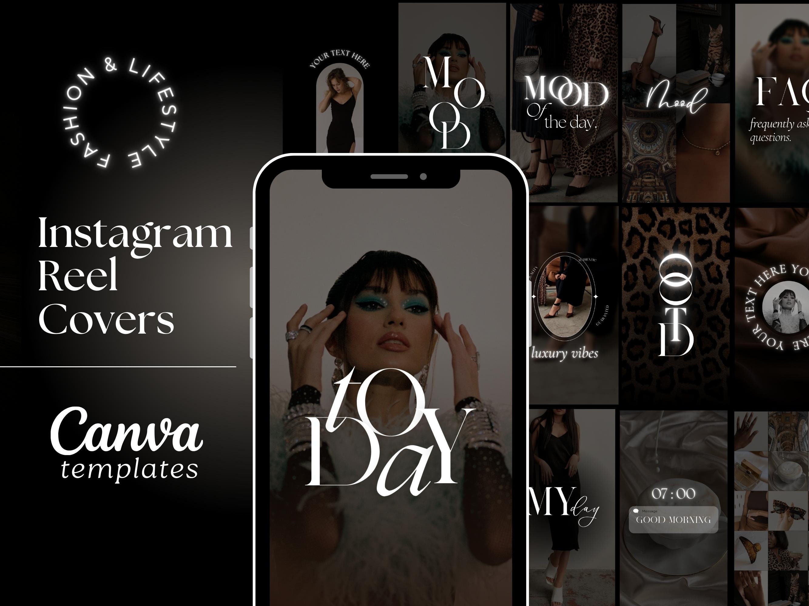 Instagram Reel and Story Templates Dark Preset Reel Cover Template