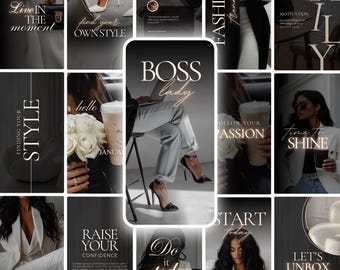 Instagram Template, Faceless Marketing, online business templates, Motivational Instagram post templates, work from home, reels cover