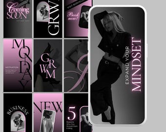 Instagram templates, Social Media Manager Templates, Canva Templates for Coaches, Social Media Marketing, Portrait Instagram Post Templates