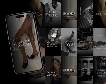 May include: A collage of images featuring a variety of topics, including fashion, lifestyle, and personal development. The images include a woman wearing black heels, a watch, a car, and a book. The text in the images includes "Weekly Podcast", "My Morning Routine", "New You", "Books for your Mindset", "Get Ready with Me", and "A Day in My Life as a Freelancer".