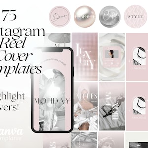 Instagram Reel And Story Templates | Trendy Reel Cover Template | Modern IG Reels Covers | Trendy Lifestyle And Fashion Reels Template