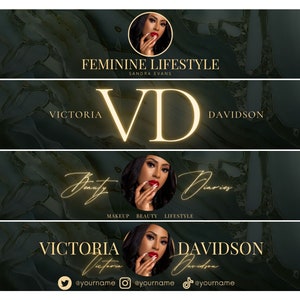 Youtube Banner Templates | Youtube Branding | Youtube Banner | Youtube branding kit | Minimalist Youtube Templates | Youtube Thumbnails