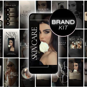 Luxury Instagram Templates, Aesthetic Canva Post Kit, Minimalist Social Media Branding, Editable Instagram Graphics, Customizable Stories