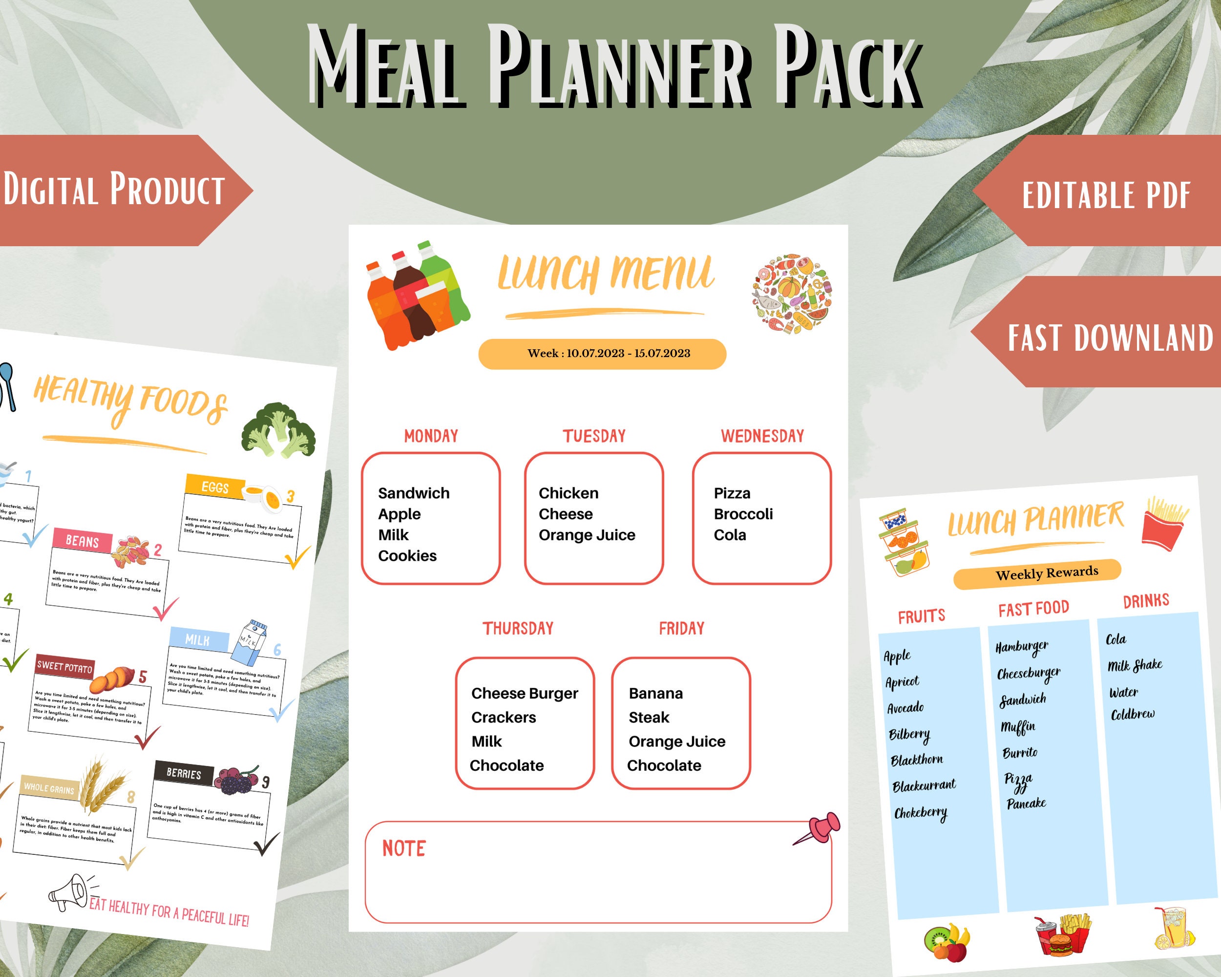 school-lunch-meal-planner-printable-food-diary-meal-planner