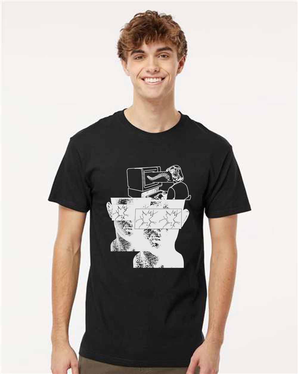 Graphic T-Shirt , Trendy Shirt,Trendy Design Shirt.Unisex Shirt., Abstract Shirt, Brain Graphic Shirt, Art Shirt Rogueshirts