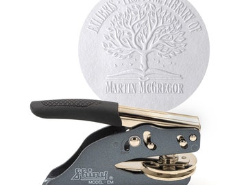 Exlibris embossing stamp personalized - book embossing pliers for paper - ideal as a gift or for special occasions