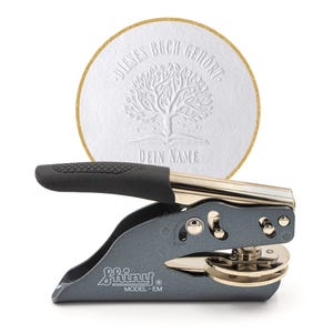 Timbro per goffratura personalizzato per ex libris – Pinze per goffratura di libri per carta – Regalo individuale per Natale e occasioni speciali