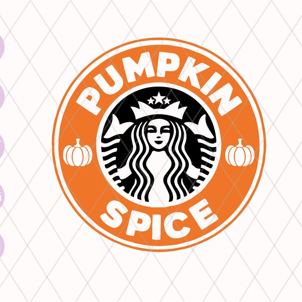 Pumpkin Spice Logo Svg | Pumpkin Svg | Fall SVG | Pumpkin PNG | Thanksgiving svg cut files Dxf cricut silhouette Digital Download