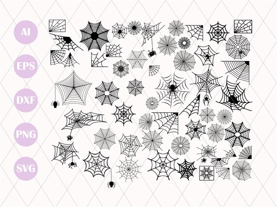 Spider Web SVG Spiderweb SVG Spiders Svg Spider Web Bundle - Etsy