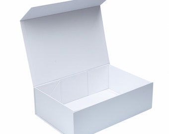 White Large Rigid Magnetic Box/ Plain Blank Vinyl Supplies/ Hamper Box/ Gift Hamper/ Gift Box/ Bridesmaid Box/ New Home Hamper/ Supplies/