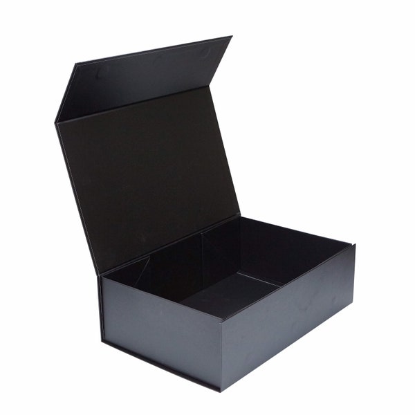 Black Large Rigid Magnetic Box/ Plain Blank Vinyl Supplies/ Hamper Box/ Gift Hamper/ Gift Box/ Bridesmaid Box/ New Home Hamper/ Supplies