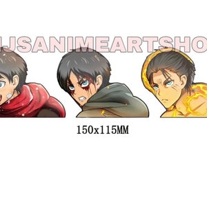 May include: Three anime character headshots with different expressions. The character on the left is wearing a red scarf, the character in the middle has a bloody nose, and the character on the right has a fiery aura.