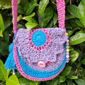 handgemachte Häkelhandtasche für Kinder