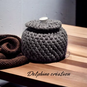 Bonbonnière en crochet fait main