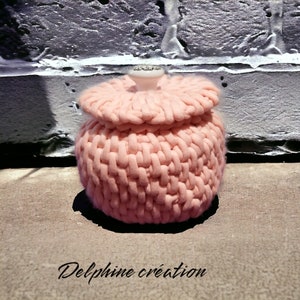 Bonbonnière en crochet fait main