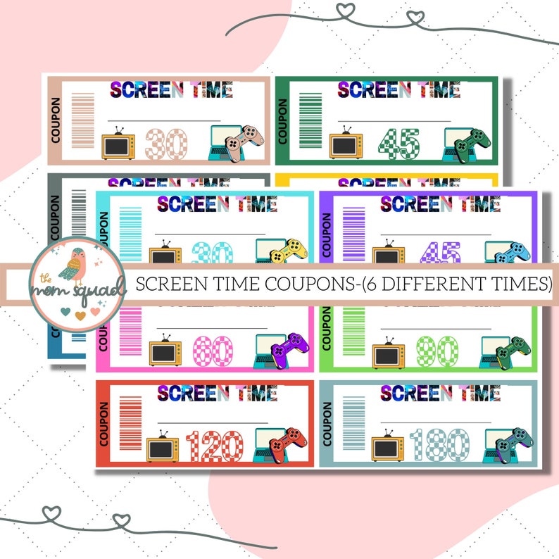 screen-time-bucks-screen-time-coupons-for-kids-printable-etsy