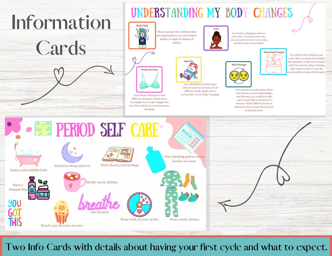 Period Tracker Printables First Period Kit for Tween First Etsy Ireland