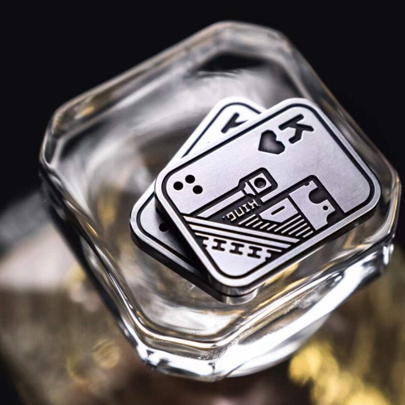 LAUTIE Shuffle V2 Poker AA KK Slider Fidget Toy Stainless Etsy