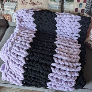 Kuschelige Handgemachte Grobstrick-Decke