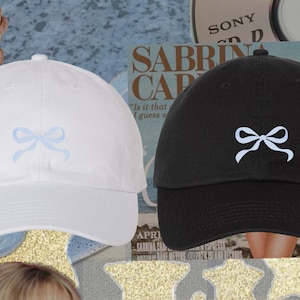 Bow Ribbon Baseball Hat | Bow Detail Cap | Stylish Bow Hat | Trendy Ribbon Cap | Elegant Ribbon Cap | Decorative Bow Hat | Classy Bow Hat