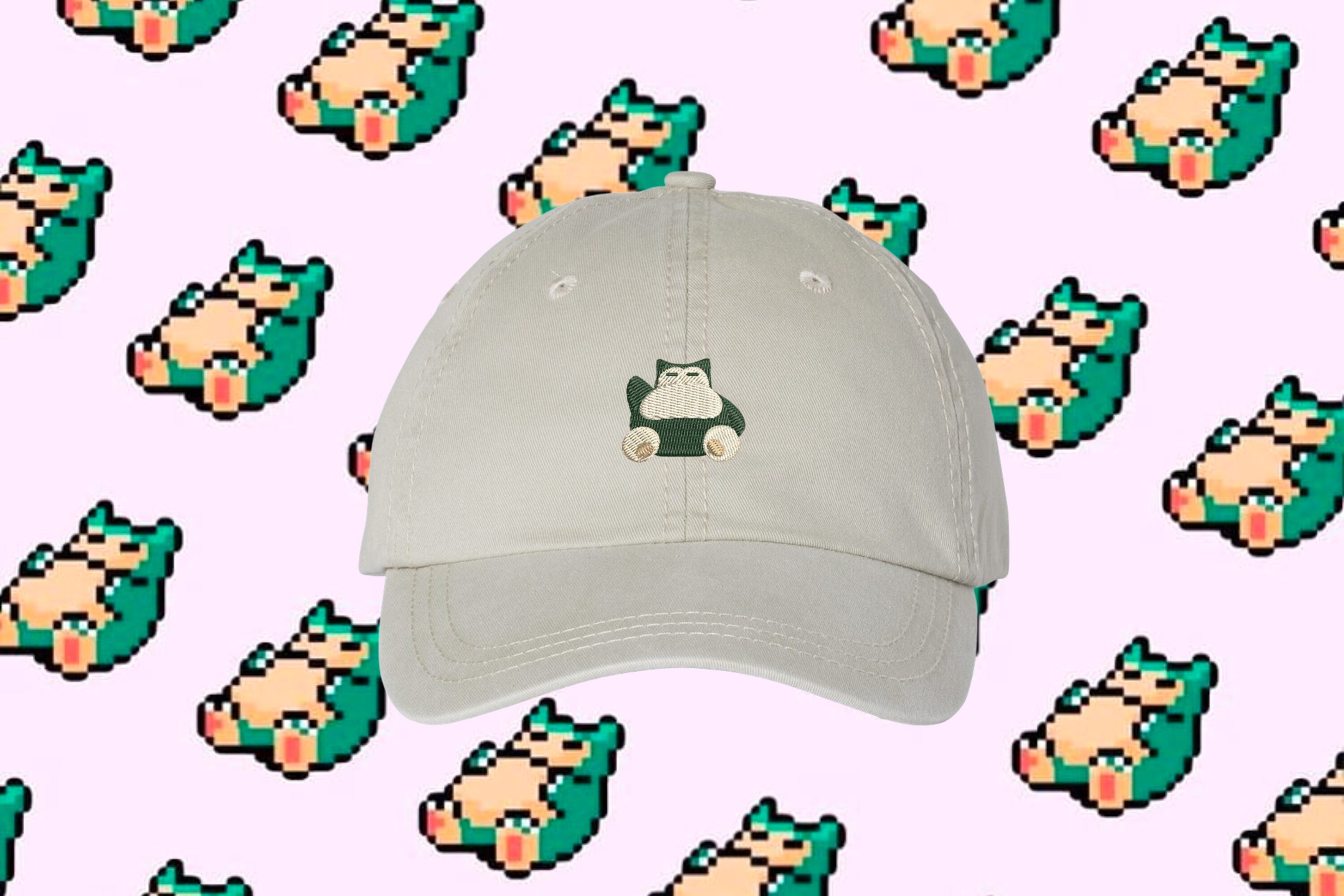 Snorlax - Pokemon - Anime - Gaming - Video Game - Embroidered Hat