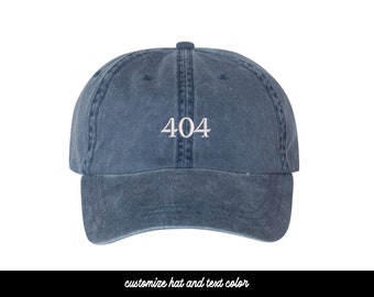 404 - Area Code - Atlanta - City - Embroidered Cap