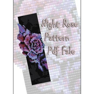 Loom Bead Pattern, Seed Bead Pattern, Miyuki Delica, PDF Instant Download, Beadwoven Bracelet, Flowers Pattern