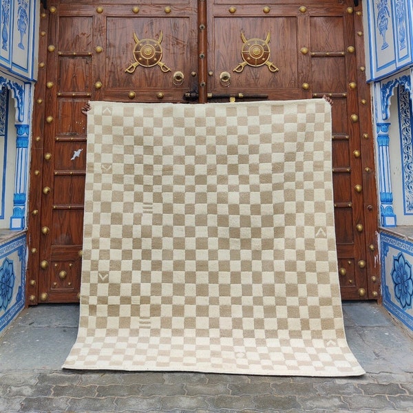 Moroccan Checkered Rug Etsy