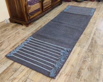 Grey Yoga Mat 2x6 Ft - Eco Friendly, Premium Quality Exercise & Meditation Mat for Fitness, Prayer, Pilates, Non Slip Surface