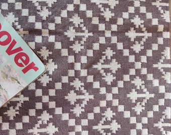 Wollen vloerkleed woondecoratie, modern bruin en wit wollen vloerkleed, platgeweven vloerkleed, 6 x 9 ft kelim geweven vloerkleed, slaapkamertapijten, vloerkleed voor binnen en buiten