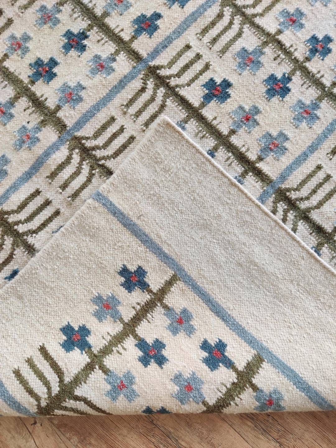 Scandinavia Rug Handwoven Wool Kilim Rug, Modern Geometric Kilim for Living Room ...